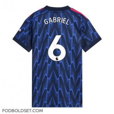 Arsenal Gabriel Magalhaes #6 Udebanetrøje Dame 2025-26 Kortærmet Arsenal Gabriel Magalhaes #6 Udebanetrøje Dame 2025-26 Kortærmet